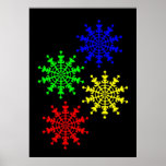 4 Ice Crystals posters