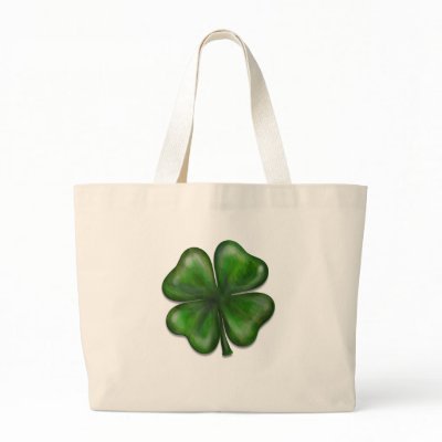 4 leaf clover tote bag by stiingya