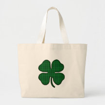4 leaf clover canvas bags
