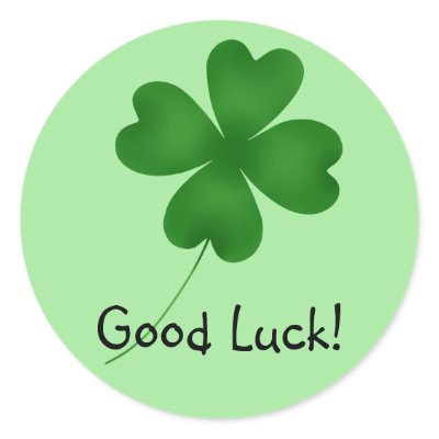 4 leaf clover, Good Luck! Sticker by TheHopefulRomantic