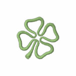 4-leaf Clover Outline embroidered shirts