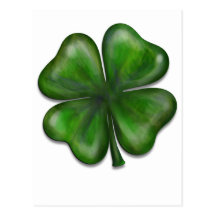 4 leaf clover post cards
