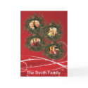 4-Photo Christmas Wreath Card