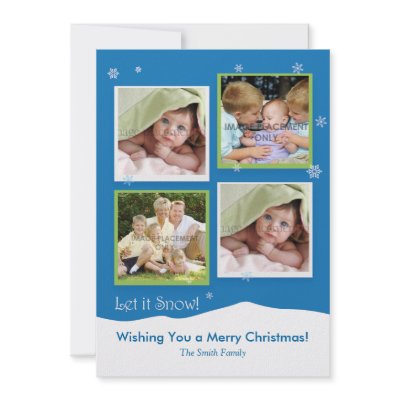 4 Photo Holiday Card Personalized Invites by zooloupaper