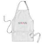 4 seasons in Japanese - black text aprons