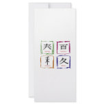 4 Seasons in Japanese square rack cards