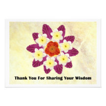 4 Thank You for sharing your wisdom Personalized Invitation