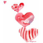 4 Valentine Hearts Tower T-shirt/ Apparel