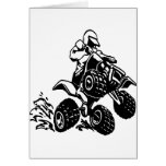 4 Wheel Quad Racing Greeting Card