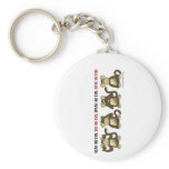 4 Wise Monkeys keychains