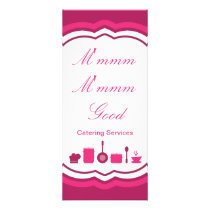 4"x9" Price List Hot Pink Catering Food