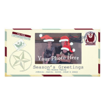4 X 6 Photo Frame Santa Mail Season's Greetings - Photo Cards