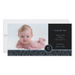 4 x 8 Photo Card Elegant Blue (B)