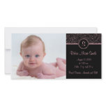 4 x 8 Pink Elegant photo cards