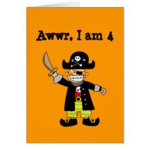 4 year old pirate boy cards