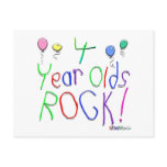 4 Year Olds Rock ! Post Card