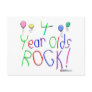 4 Year Olds Rock ! Post Card