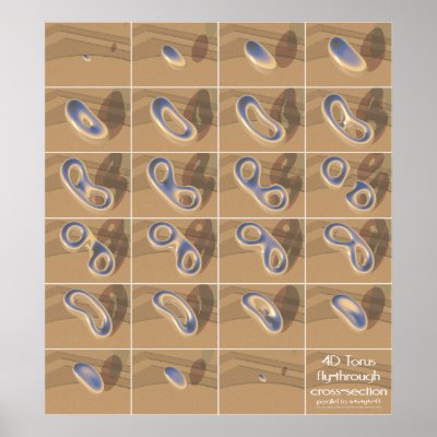 4D torus fly-through cross-section Posters by Mike40033