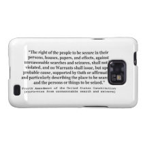 4th Amendment of the United States Constitution Samsung Galaxy S Case
