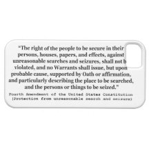 4th Amendment of the United States Constitution iPhone 5 Cover