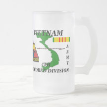 4th Armoured Division Vietnam Frosted Mugs