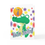 4th Birthday Alligator cards