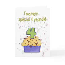 4th Birthday Card