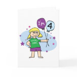 4th Birthday Card