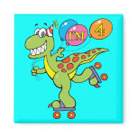 4th Birthday Dinosaur Magnet