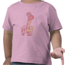 4th Birthday Giraffe t-shirts