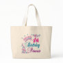 4th Birthday Princess Canvas Bag