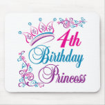 4th Birthday Princess mousepads