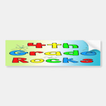4th Grade Rocks Bumper Sticker