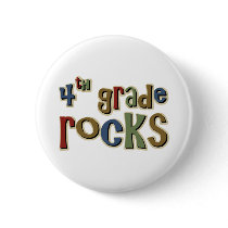 4th Grade Rocks Fourth Buttons