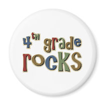 4th Grade Rocks Fourth Refrigerator Magnets