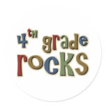 4th Grade Rocks Fourth Stickers