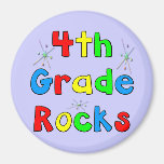 4th Grade Rocks Fridge Magnet