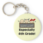 4th Grade School is Cool Tshirts and Gifts Keychain
