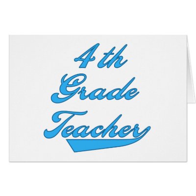 4th Grade Teacher Blue by school_teacher