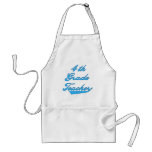 4th Grade Teacher Blue Tshirts and Gifts Aprons