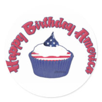 4th Happy Birthday Cupcake