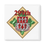4th Infantry Division 299th Engineer Battalion Fridge Magnets