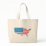 4th July - Independence Day - USA Flag Continent Bags