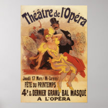 4th Masked Ball at Theatre de l'Opera Posters