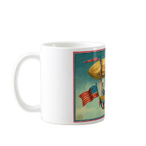 4th of July - Airship - Vintage art Coffee Mug