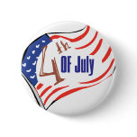 4th of July American Flag Pin
