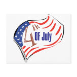 4th of July American Flag Post Cards