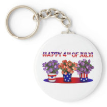 4th of July and Patriotic Gifts and Tees Keychain