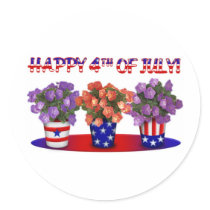 4th of July and Patriotic Gifts and Tees Stickers
