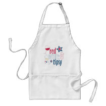 4th of July Apron for Wine Lovers